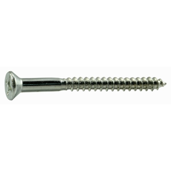 Midwest Fastener Wood Screw, #12, 2-1/2 in, Zinc Plated Steel Flat Head Phillips Drive, 20 PK 62793 - main